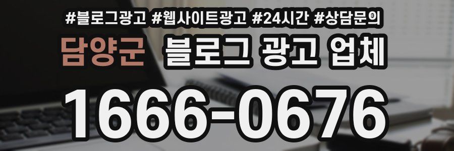담양군 블로그 광고 업체