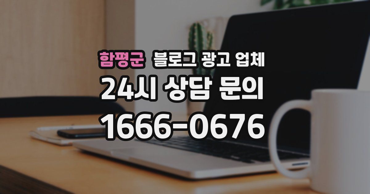 함평군 블로그 광고 업체