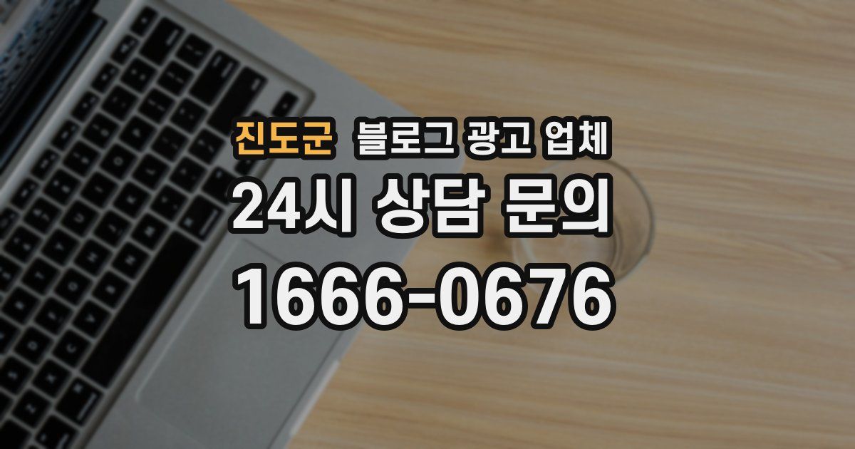 진도군 블로그 광고 업체