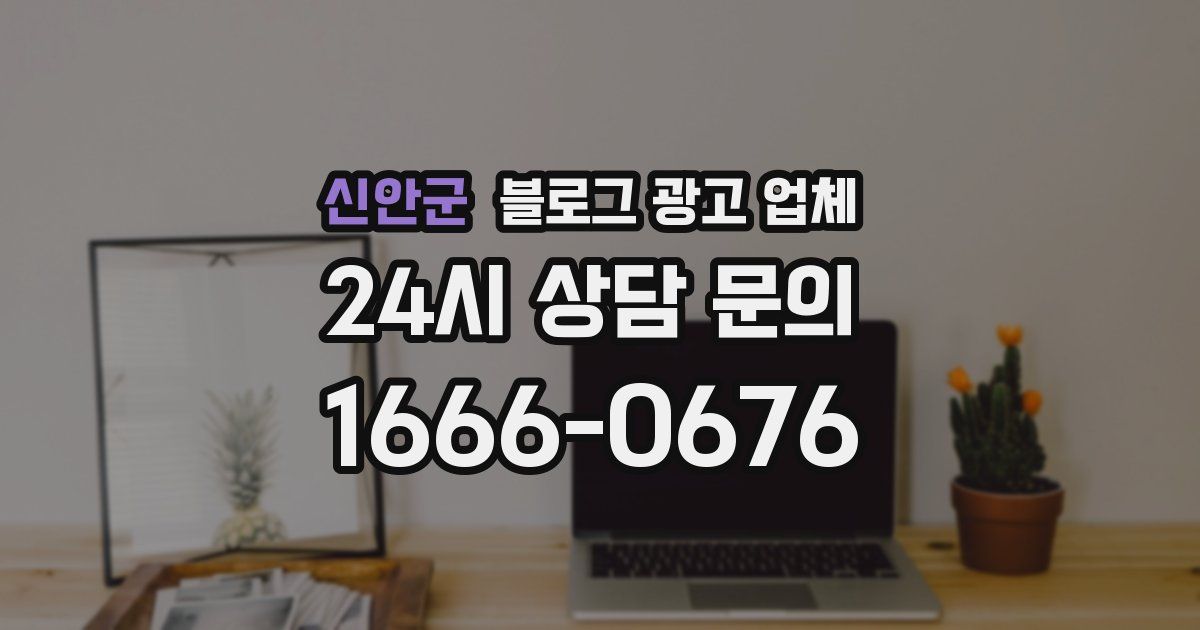 신안군 블로그 광고 업체