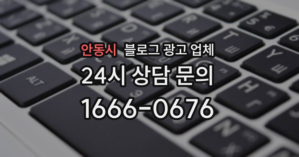 안동시 블로그 광고 업체