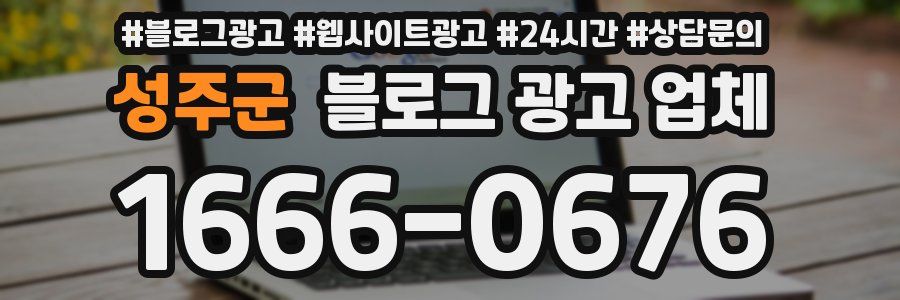성주군 블로그 광고 업체
