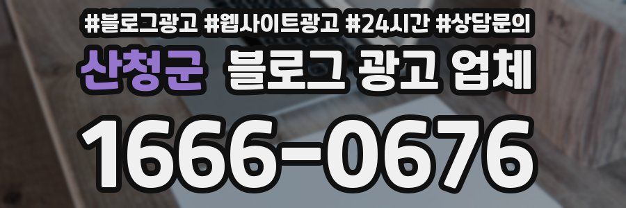 산청군 블로그 광고 업체