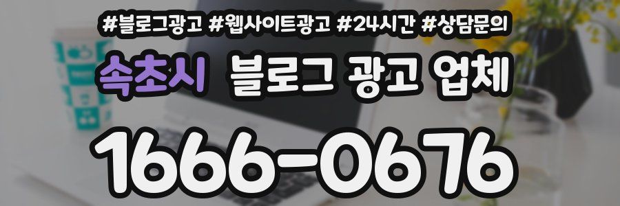 속초시 블로그 광고 업체