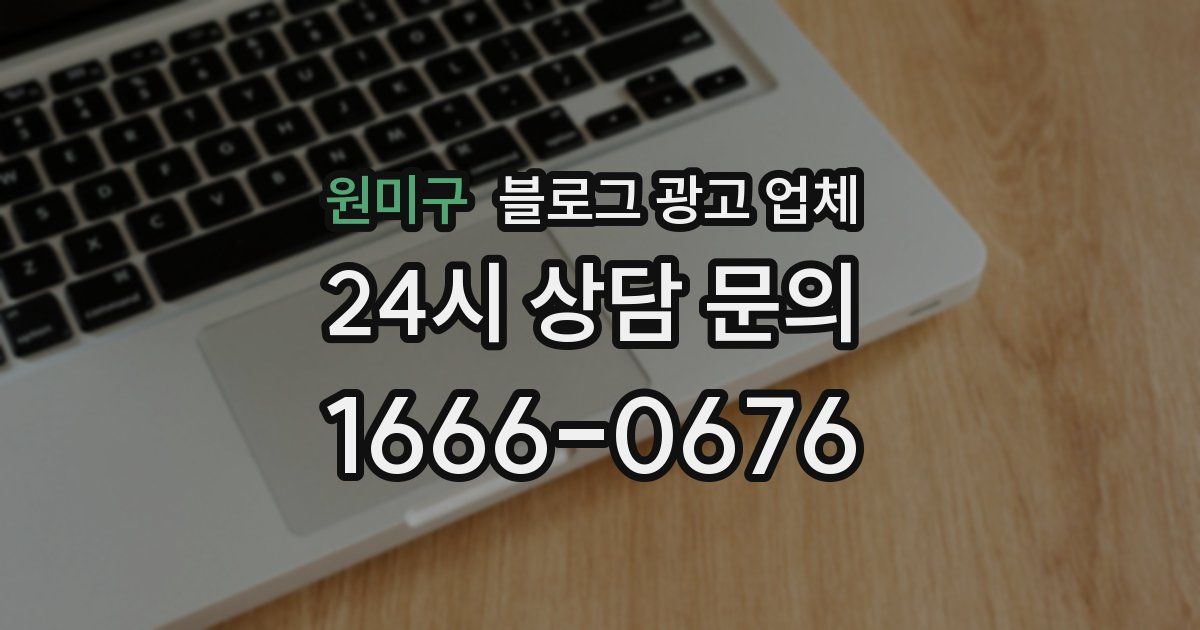 원미구 블로그 광고 업체