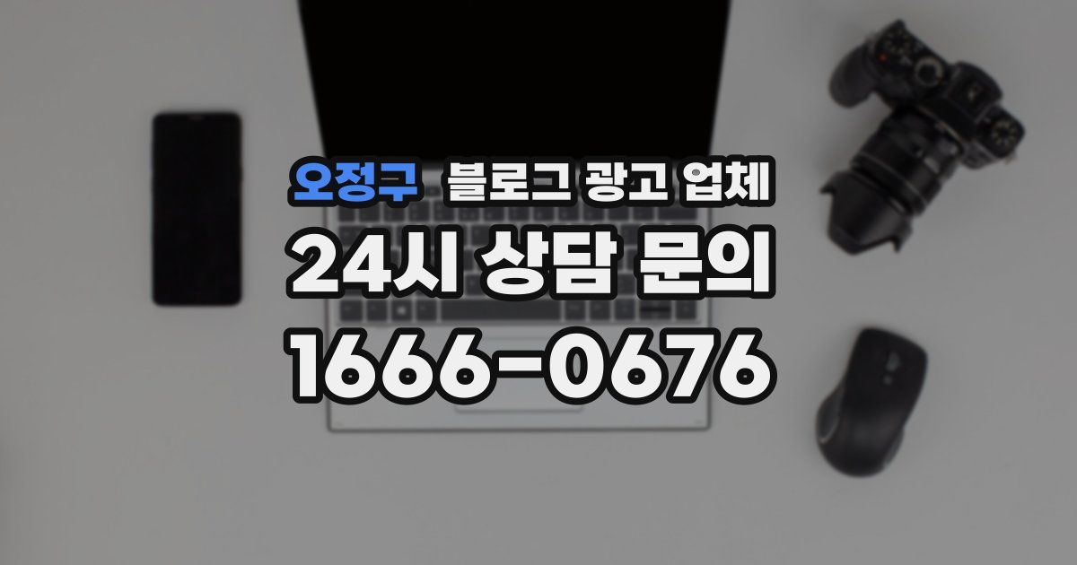 오정구 블로그 광고 업체