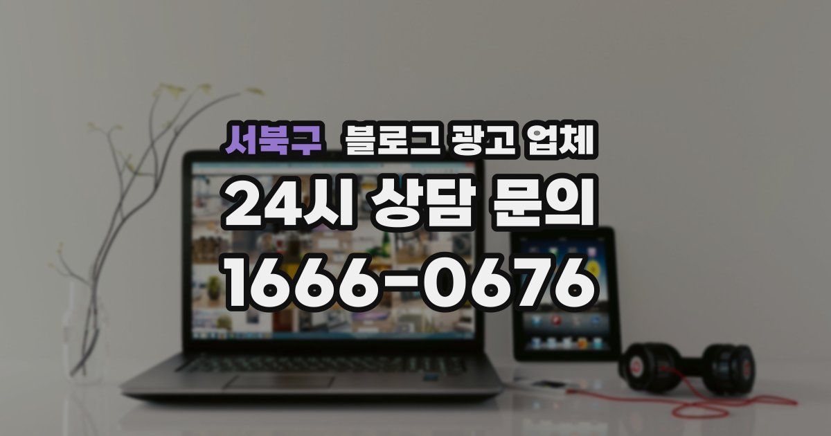서북구 블로그 광고 업체