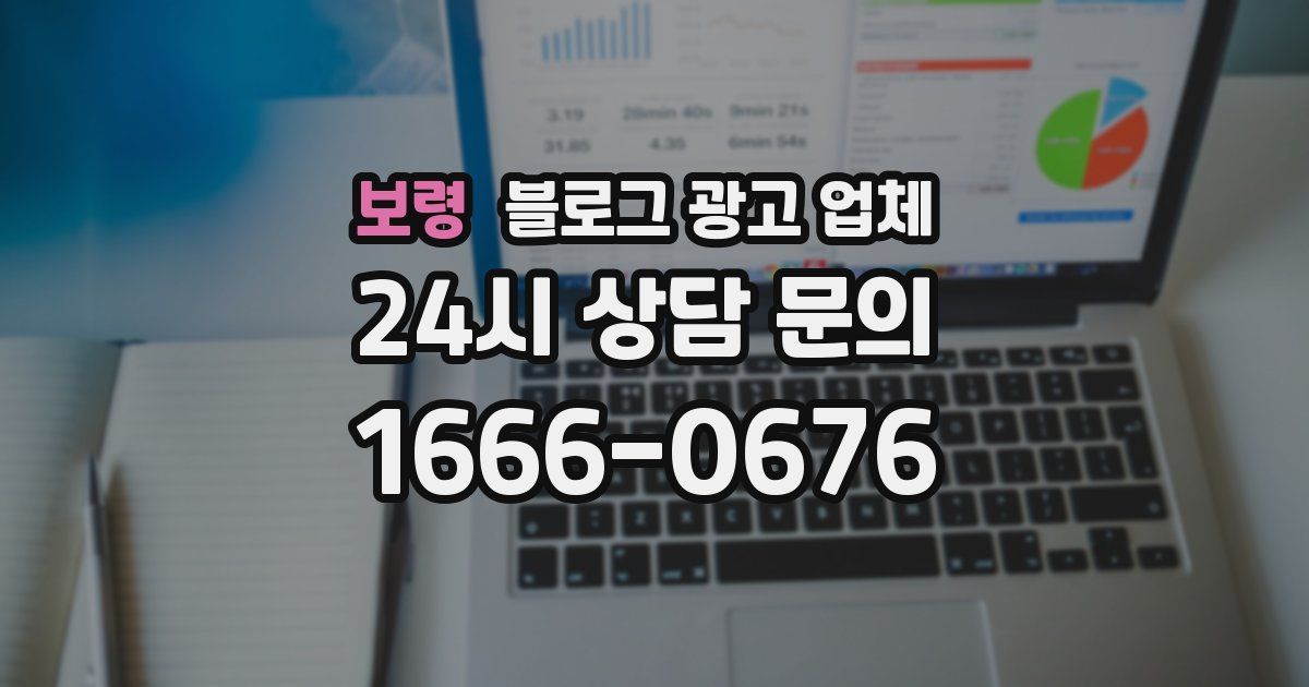 보령 블로그 광고 업체