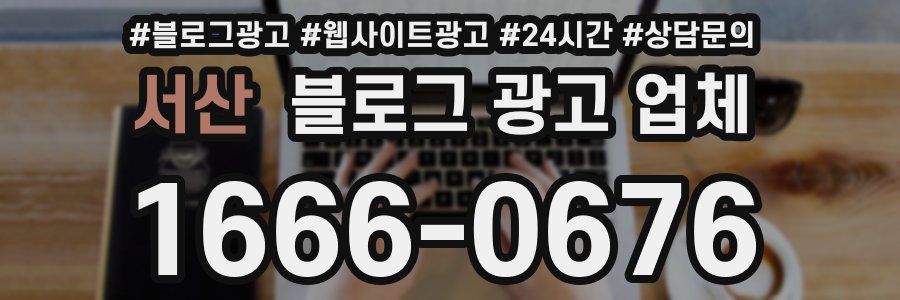 서산 블로그 광고 업체
