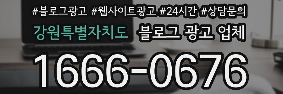 강원특별자치도 블로그 광고 업체