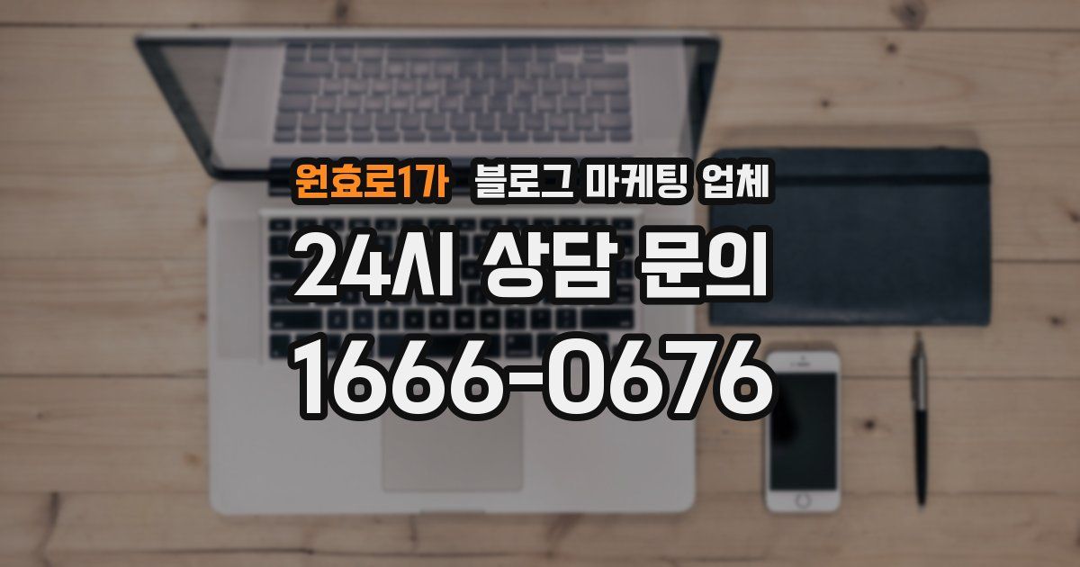 원효로1가 블로그 마케팅 업체