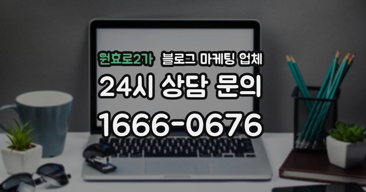 원효로2가 블로그 마케팅 업체