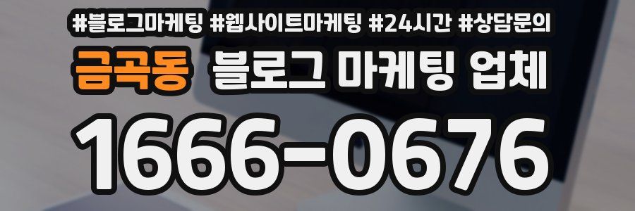 금곡동 블로그 마케팅 업체