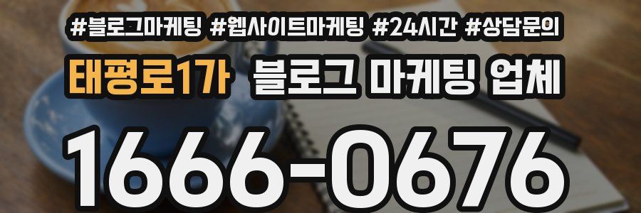 태평로1가 블로그 마케팅 업체