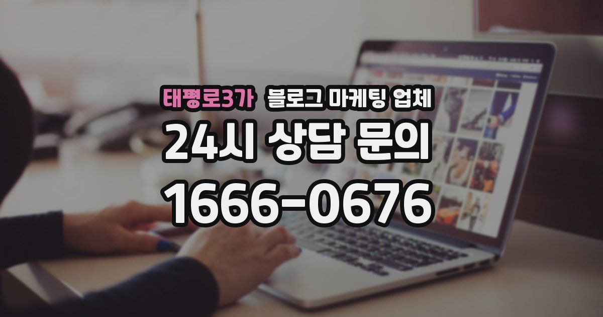 태평로3가 블로그 마케팅 업체