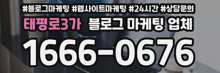 태평로3가 블로그 마케팅 업체
