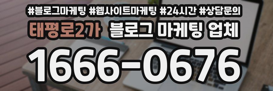 태평로2가 블로그 마케팅 업체