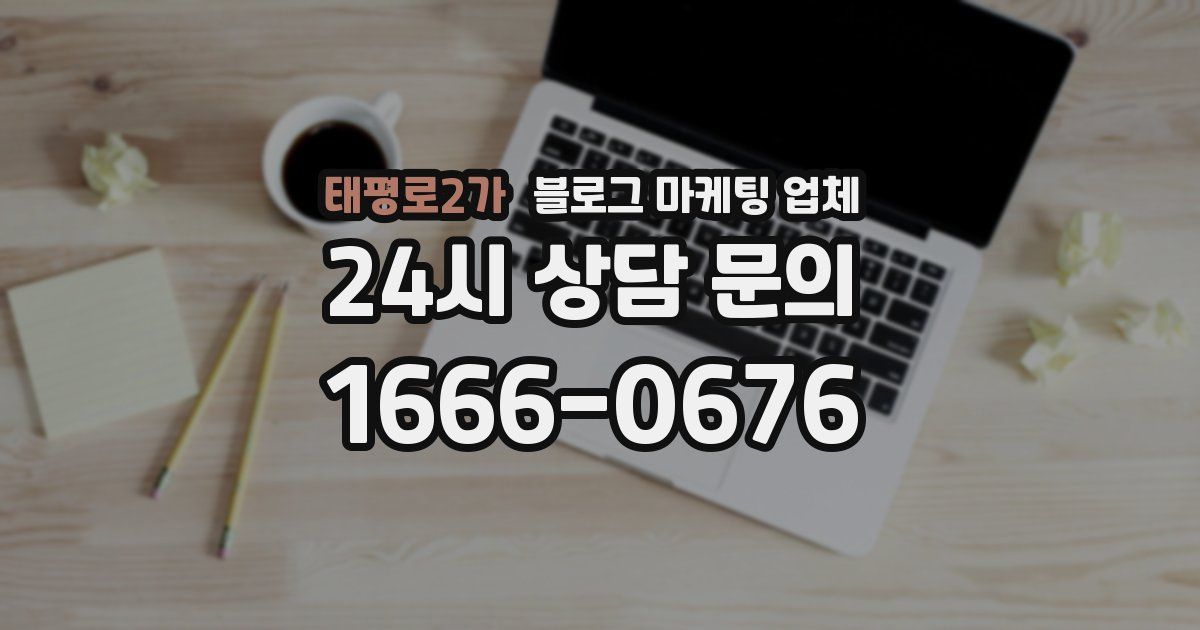 태평로2가 블로그 마케팅 업체