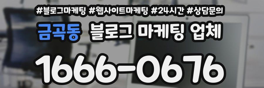 금곡동 블로그 마케팅 업체