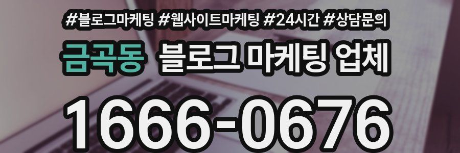 금곡동 블로그 마케팅 업체