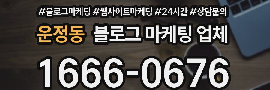 운정동 블로그 마케팅 업체