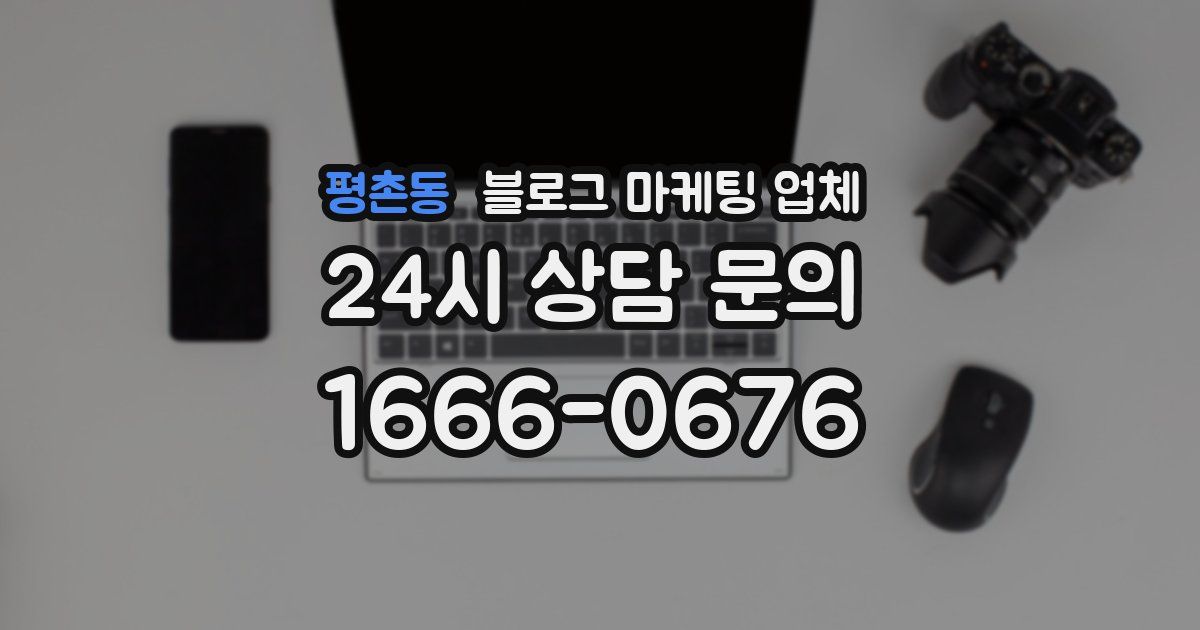 평촌동 블로그 마케팅 업체