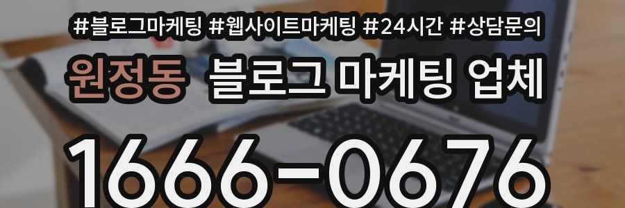 원정동 블로그 마케팅 업체