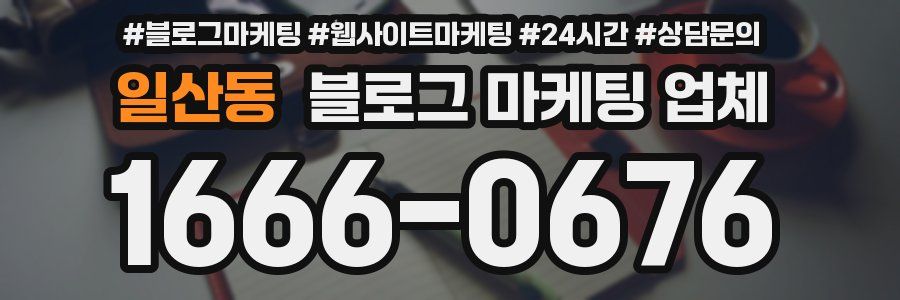 일산동 블로그 마케팅 업체
