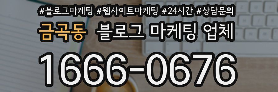 금곡동 블로그 마케팅 업체