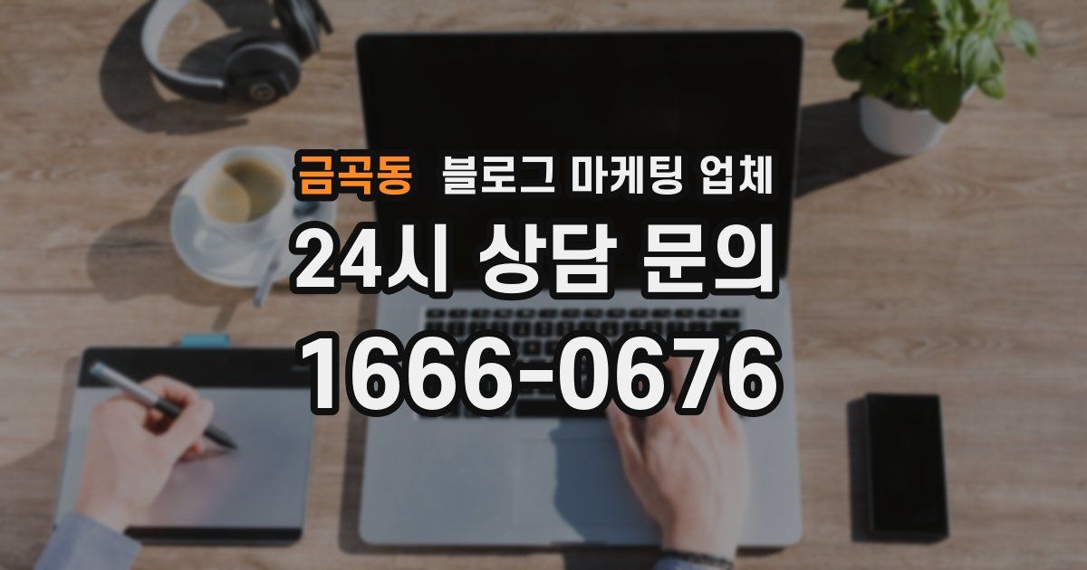 금곡동 블로그 마케팅 업체