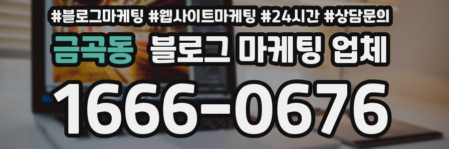 금곡동 블로그 마케팅 업체