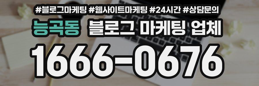 능곡동 블로그 마케팅 업체
