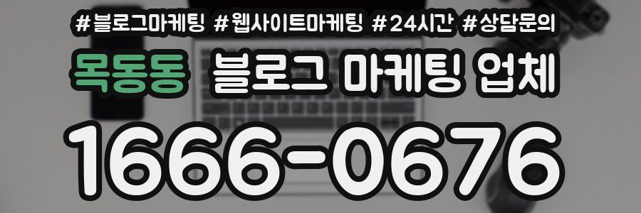 목동동 블로그 마케팅 업체