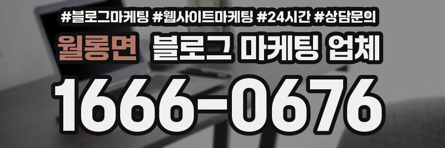 월롱면 블로그 마케팅 업체