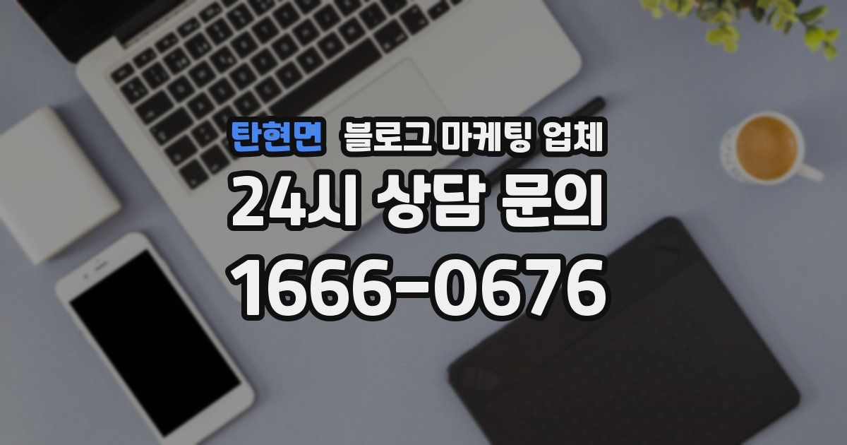 탄현면 블로그 마케팅 업체