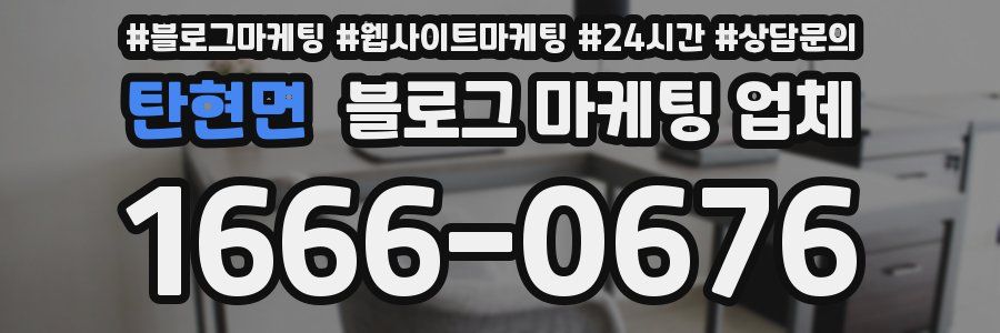 탄현면 블로그 마케팅 업체