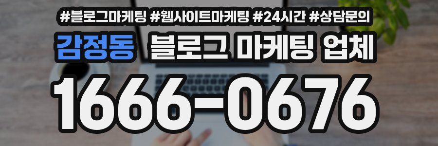 감정동 블로그 마케팅 업체