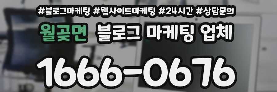 월곶면 블로그 마케팅 업체