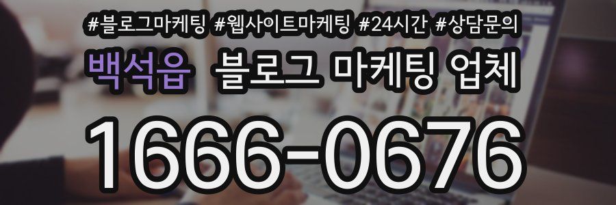 백석읍 블로그 마케팅 업체