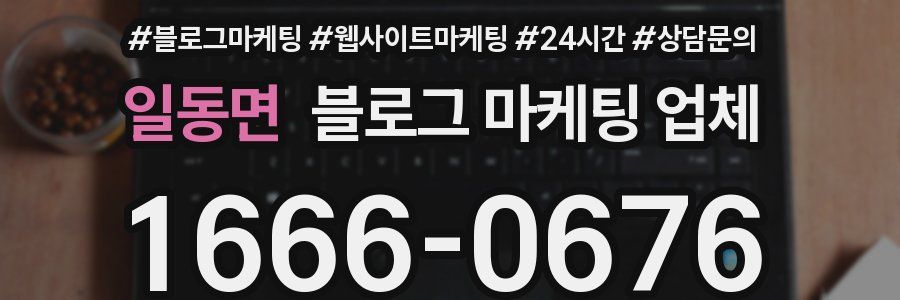 일동면 블로그 마케팅 업체