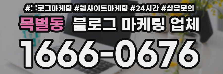 목벌동 블로그 마케팅 업체