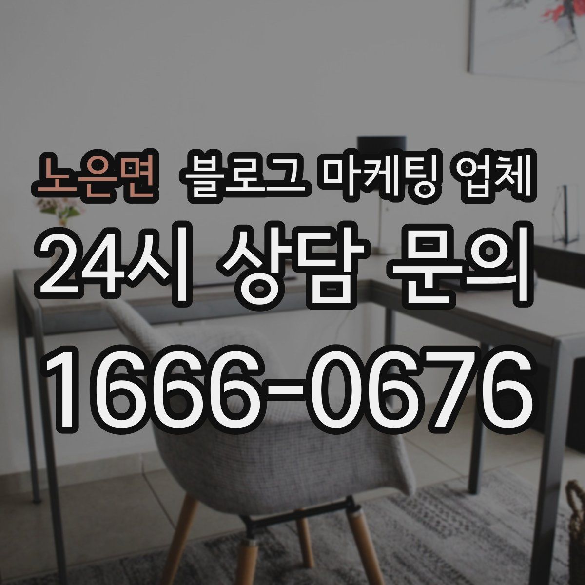 노은면 블로그 마케팅 업체