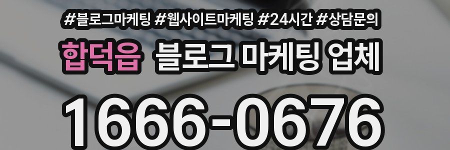 합덕읍 블로그 마케팅 업체