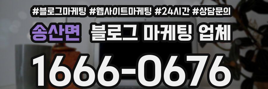 송산면 블로그 마케팅 업체
