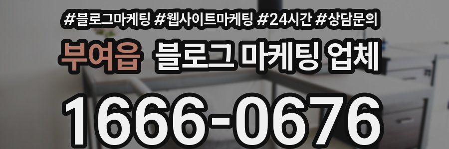 부여읍 블로그 마케팅 업체