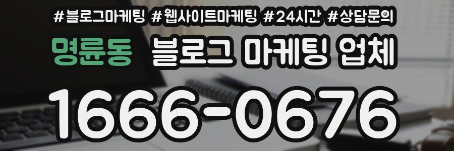 명륜동 블로그 마케팅 업체