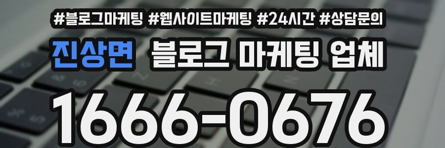 진상면 블로그 마케팅 업체