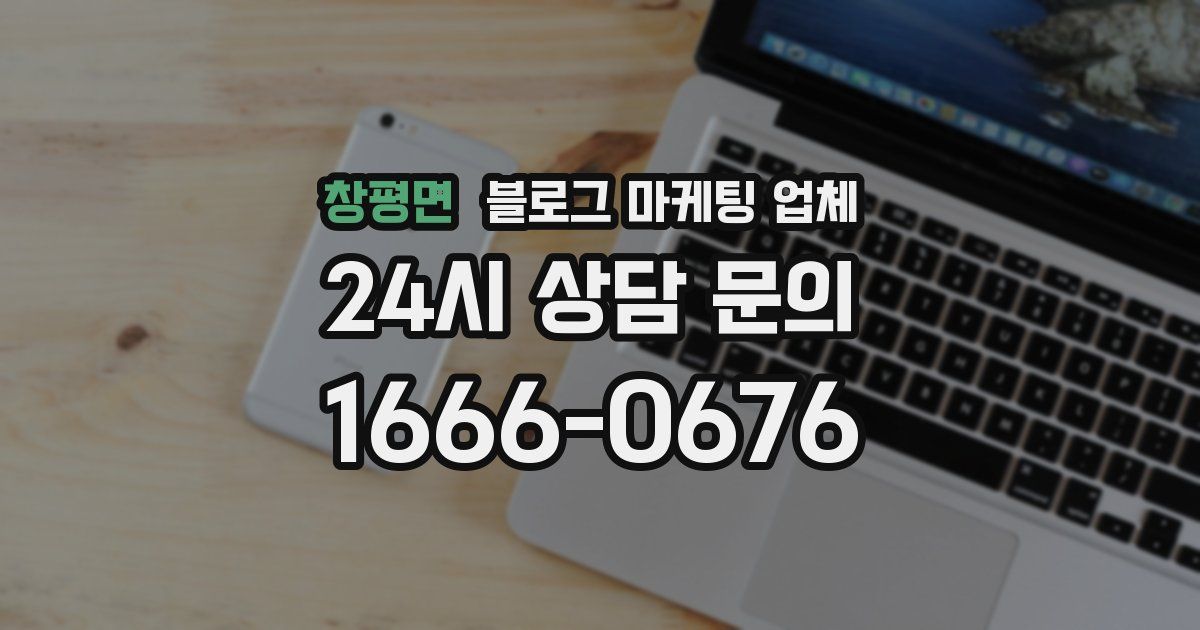 창평면 블로그 마케팅 업체