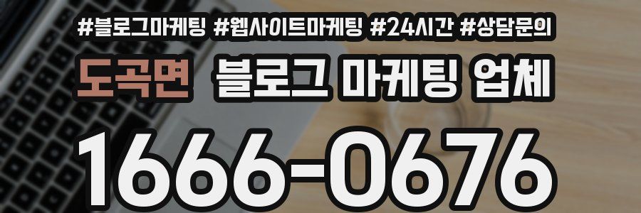 도곡면 블로그 마케팅 업체