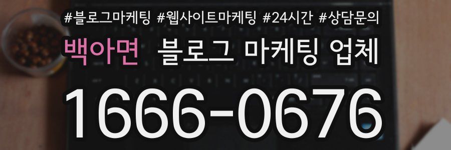 백아면 블로그 마케팅 업체